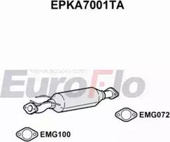 EuroFlo EPKA7001TA - Сажевый / частичный фильтр, система выхлопа ОГ autodif.ru