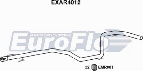 EuroFlo EXAR4012 - Труба выхлопного газа autodif.ru