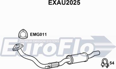 EuroFlo EXAU2025 - Труба выхлопного газа autodif.ru
