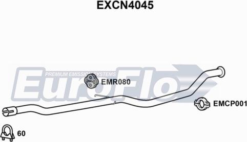 EuroFlo EXCN4045 - Труба выхлопного газа autodif.ru