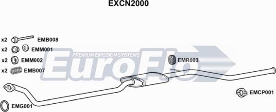 EuroFlo EXCN2000 - Труба выхлопного газа autodif.ru