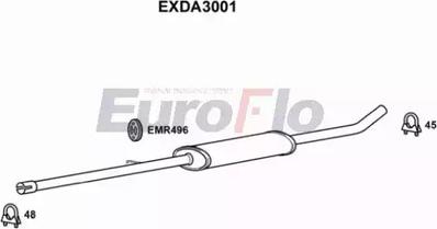 EuroFlo EXDA3001 - Средний глушитель выхлопных газов autodif.ru