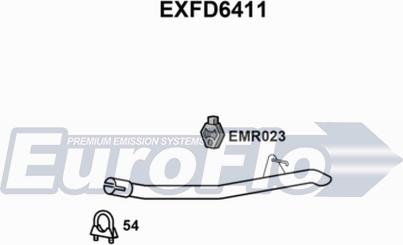 EuroFlo EXFD6411 - Глушитель выхлопных газов, конечный autodif.ru