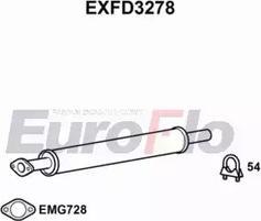 EuroFlo EXFD3278 - Средний глушитель выхлопных газов autodif.ru