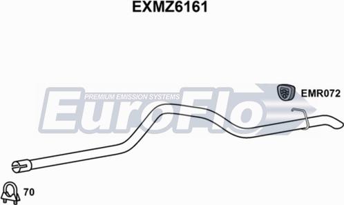 EuroFlo EXMZ6161 - Насадка выпускной трубы autodif.ru