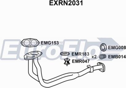 EuroFlo EXRN2031 - Труба выхлопного газа autodif.ru