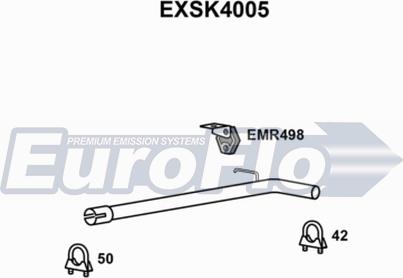 EuroFlo EXSK4005 - Труба выхлопного газа autodif.ru