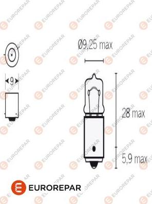 EUROREPAR 1616431880 - Лампа накаливания, фонарь указателя поворота autodif.ru