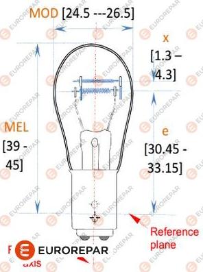 EUROREPAR 1616431380 - Лампа накаливания, фонарь указателя поворота autodif.ru