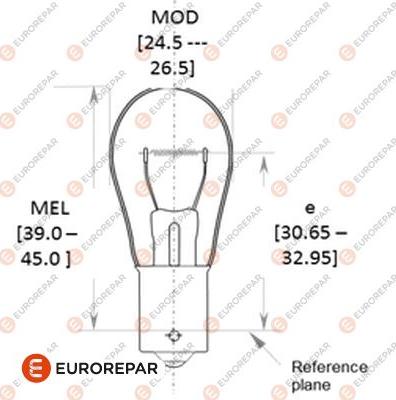 EUROREPAR 1616431280 - Лампа накаливания, фонарь указателя поворота autodif.ru