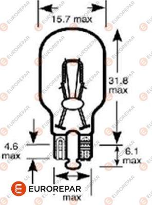 EUROREPAR 1616431780 - Лампа накаливания, фонарь указателя поворота autodif.ru