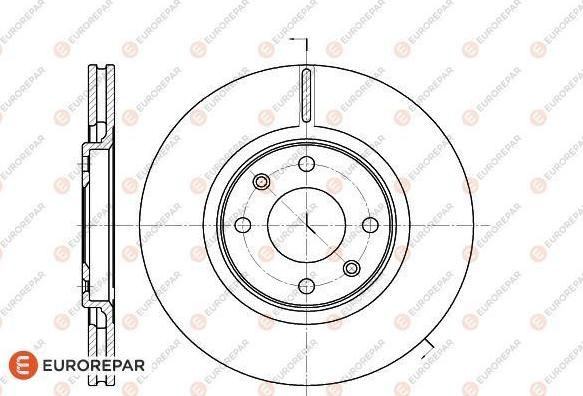 EUROREPAR 1618860180 - Тормозной диск autodif.ru