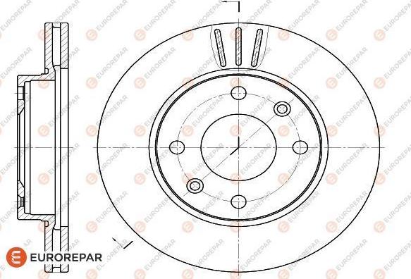 EUROREPAR 1618860780 - Тормозной диск autodif.ru