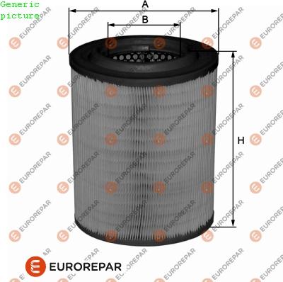 EUROREPAR 1680335580 - Воздушный фильтр, двигатель autodif.ru