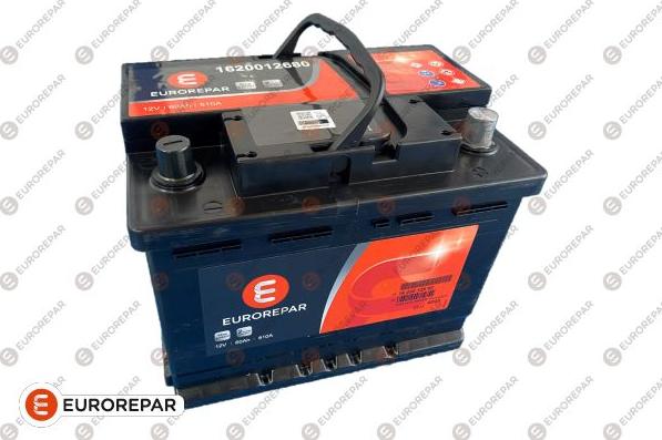 EUROREPAR 1620012680 - Стартерная аккумуляторная батарея, АКБ autodif.ru