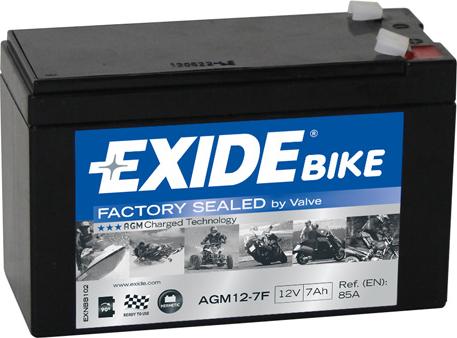 Exide AGM12-7F - EXIDE AGM12-7F_аккумуляторная батарея! евро 7Ah 85A 150/65/100 moto\ autodif.ru