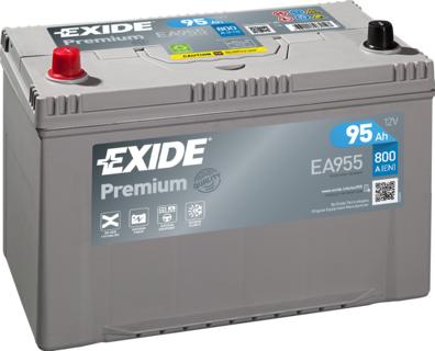 Exide EA955 - Стартерная аккумуляторная батарея, АКБ autodif.ru