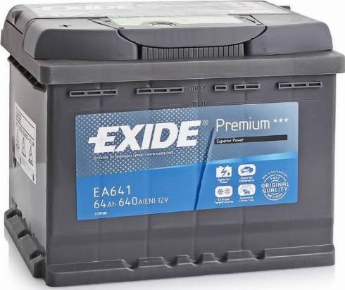 Exide EA641 - Стартерная аккумуляторная батарея, АКБ autodif.ru