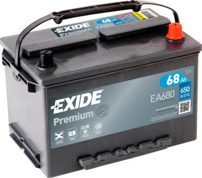 Exide _EA680 - Стартерная аккумуляторная батарея, АКБ autodif.ru