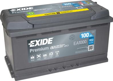 Exide EA1000 - Стартерная аккумуляторная батарея, АКБ autodif.ru