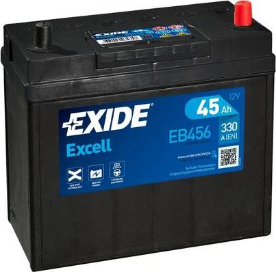 Exide EB456 - Стартерная аккумуляторная батарея, АКБ autodif.ru