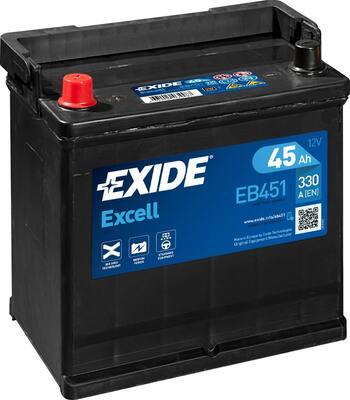 Exide EB451 - Стартерная аккумуляторная батарея, АКБ autodif.ru