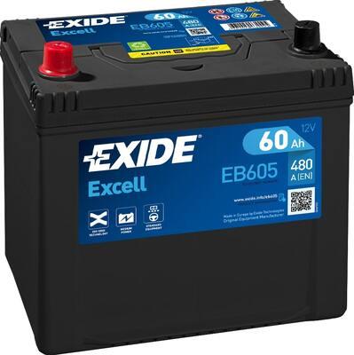 Exide EB605 - Стартерная аккумуляторная батарея, АКБ autodif.ru