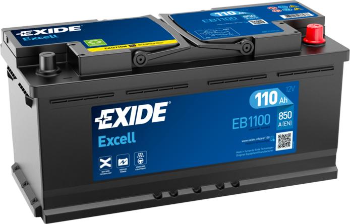 Exide EB1100 - Стартерная аккумуляторная батарея, АКБ autodif.ru