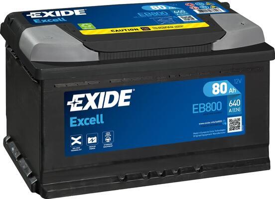 Exide EB800 - Стартерная аккумуляторная батарея, АКБ autodif.ru