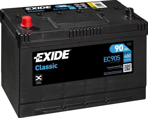 Exide EC905 - Стартерная аккумуляторная батарея, АКБ autodif.ru