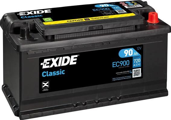 Exide EC900 - Стартерная аккумуляторная батарея, АКБ autodif.ru
