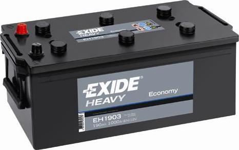 Exide EH1903 - Стартерная аккумуляторная батарея, АКБ autodif.ru