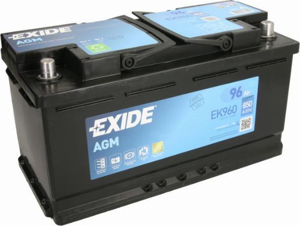 Exide EK960 - Стартерная аккумуляторная батарея, АКБ autodif.ru