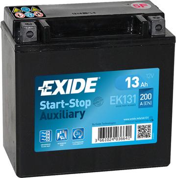 Exide EK131 - Стартерная аккумуляторная батарея, АКБ autodif.ru