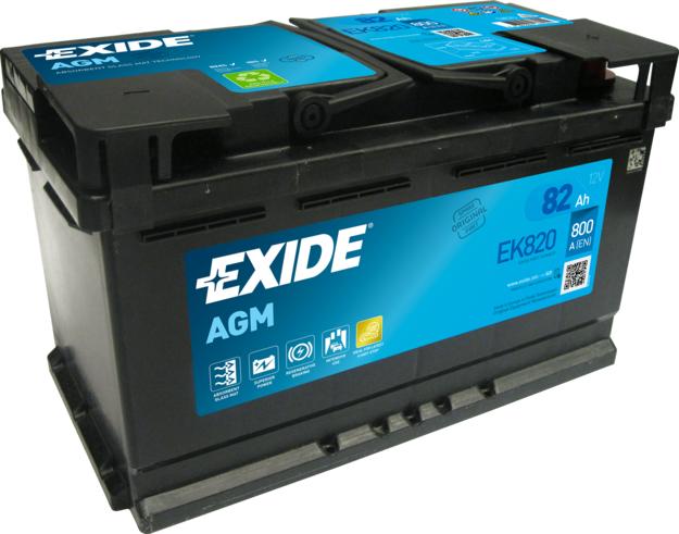 Exide EK820 - Стартерная аккумуляторная батарея, АКБ autodif.ru