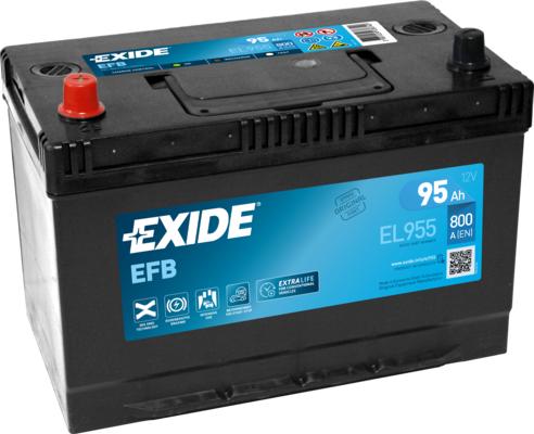 Exide EL955 - Стартерная аккумуляторная батарея, АКБ autodif.ru