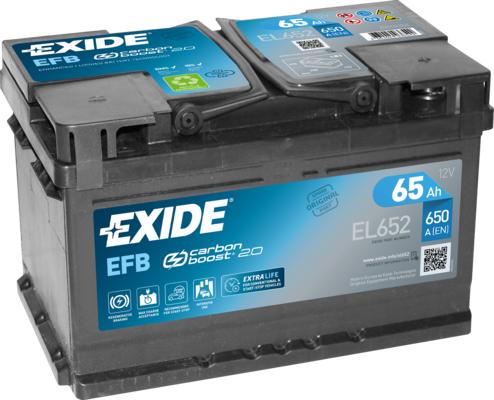 Exide EL652 - Стартерная аккумуляторная батарея, АКБ autodif.ru