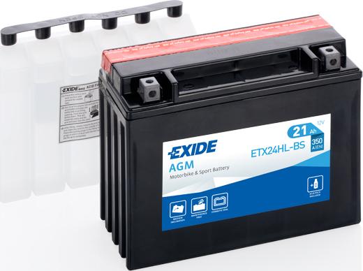 Exide ETX24HL-BS - Стартерная аккумуляторная батарея, АКБ autodif.ru