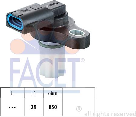 FACET 9.0309 - Датчик частоты вращения, автоматическая коробка передач autodif.ru