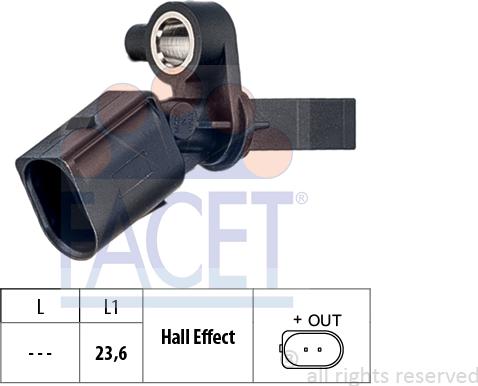 FACET 21.0013 - Датчик ABS, частота вращения колеса autodif.ru