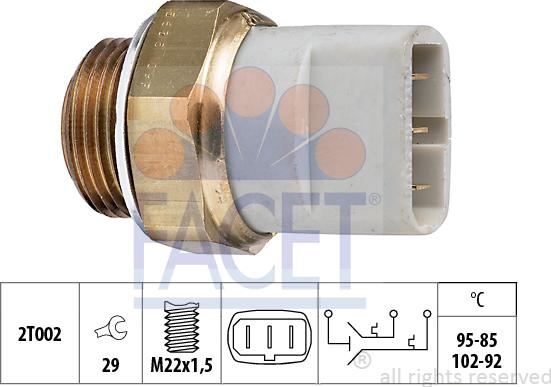 FACET 7.5635 - Термовыключатель, вентилятор радиатора / кондиционера autodif.ru