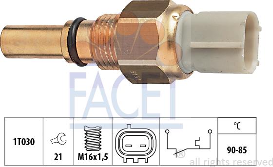 FACET 7.5151 - Термовыключатель, вентилятор радиатора Toyota Camry/Carina/Lexus GS 92-05 autodif.ru