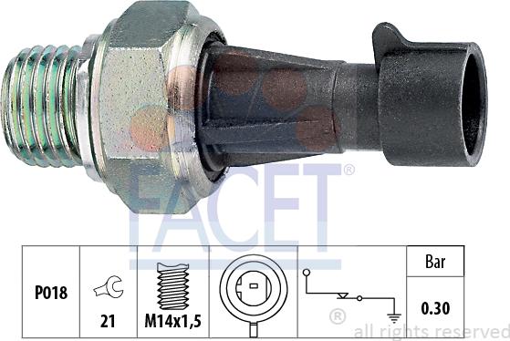 FACET 7.0096 - Датчик давл.масла Alfa/Fiat/Opel 96- autodif.ru
