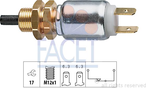 FACET 7.1014 - Выключатель фонаря сигнала торможения autodif.ru