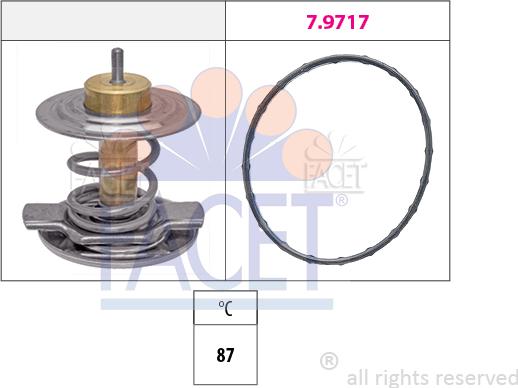 FACET 7.8442 - Термостат охлаждающей жидкости / корпус autodif.ru