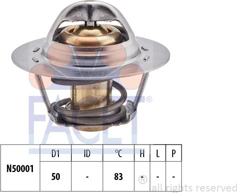 FACET 7.8543S - Термостат охлаждающей жидкости / корпус autodif.ru