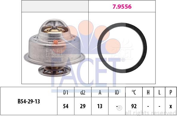 FACET 7.8542 - Термостат охлаждающей жидкости / корпус autodif.ru