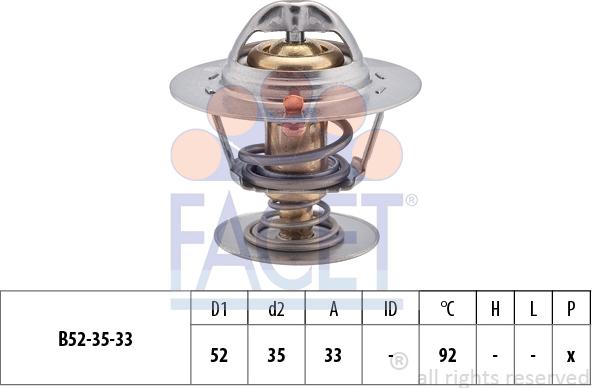 FACET 7.8396S - Термостат охлаждающей жидкости / корпус autodif.ru