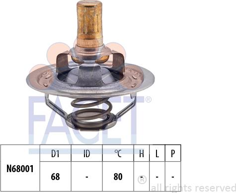 FACET 7.8309S - Термостат охлаждающей жидкости / корпус autodif.ru