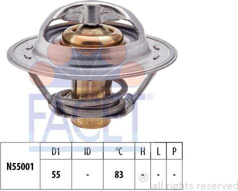 FACET 7.8304S - Термостат охлаждающей жидкости / корпус autodif.ru